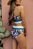 Brook side Color block Bikini Set